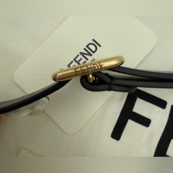 $3K BRAND NEW FENDI C'MON MEDIUM FF BROWN JACQUARD LEATHER BAG - Picture 8 of 16